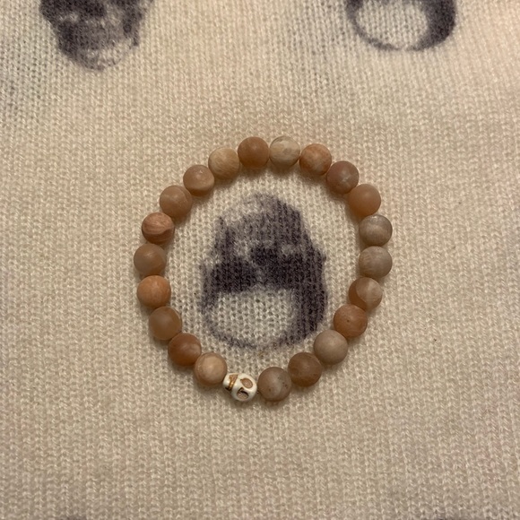 Natural Pink Sunstone Moonstone healing bracelet - Picture 1 of 4